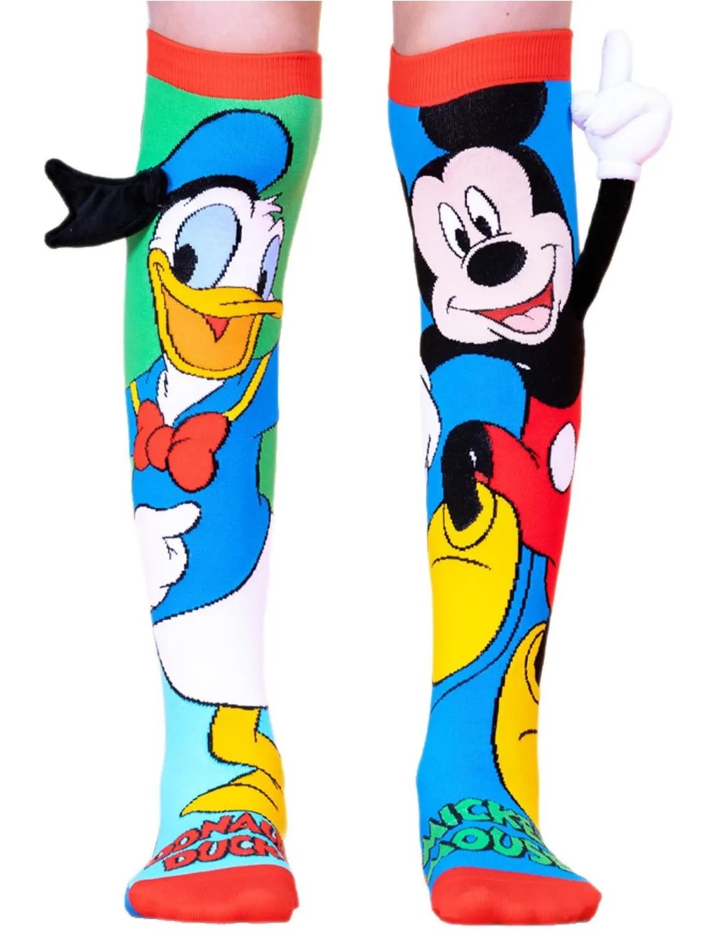 Disney Mickey and Donald Character Knee High Socks